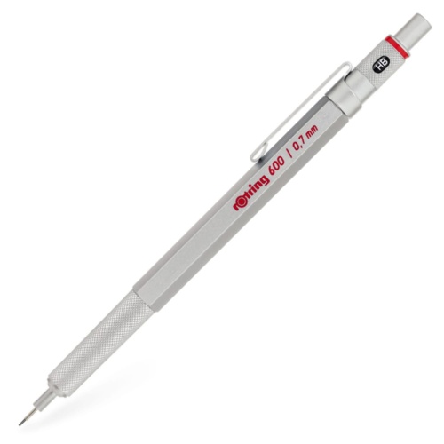 Ołówek automatyczny Rotring seria 600 - 0,7mm srebrny.jpg