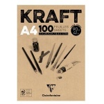 Blok rysunkowy KRAFT Clairefontaine - 90g, A4, 100ark.