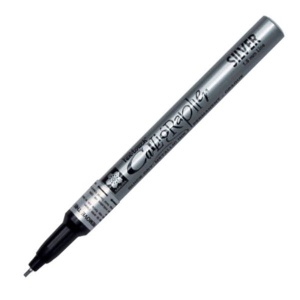 Marker permanentny Pen-touch Calligrapher Sakura - 1,8mm - srebrny