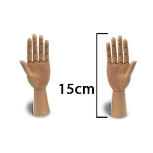 Drewniany model dłoni LENIAR - 15cm - prawa