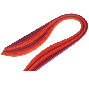 Paski do quillingu 3mm, 130g - odcienie czerwieni