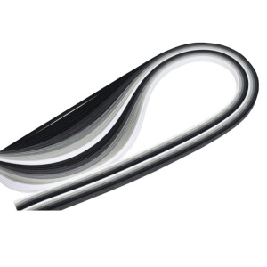 Paski do quillingu 3mm, 130g - odcienie szarości