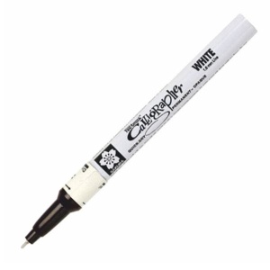 Marker permanentny Pen-touch Calligrapher Sakura - 1,8mm - biały