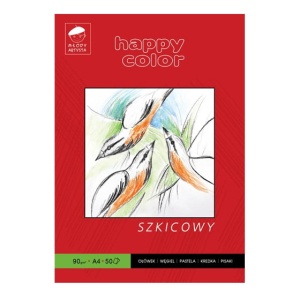 Blok szkicowy Happy Color Młody Artysta A4 90g