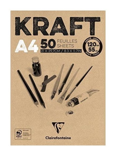 Blok rysunkowy Kraft Clairefontaine